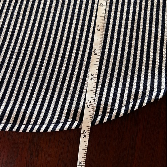 Adrianna Papell navy blue white bow tie blouse - Picture 6 of 8